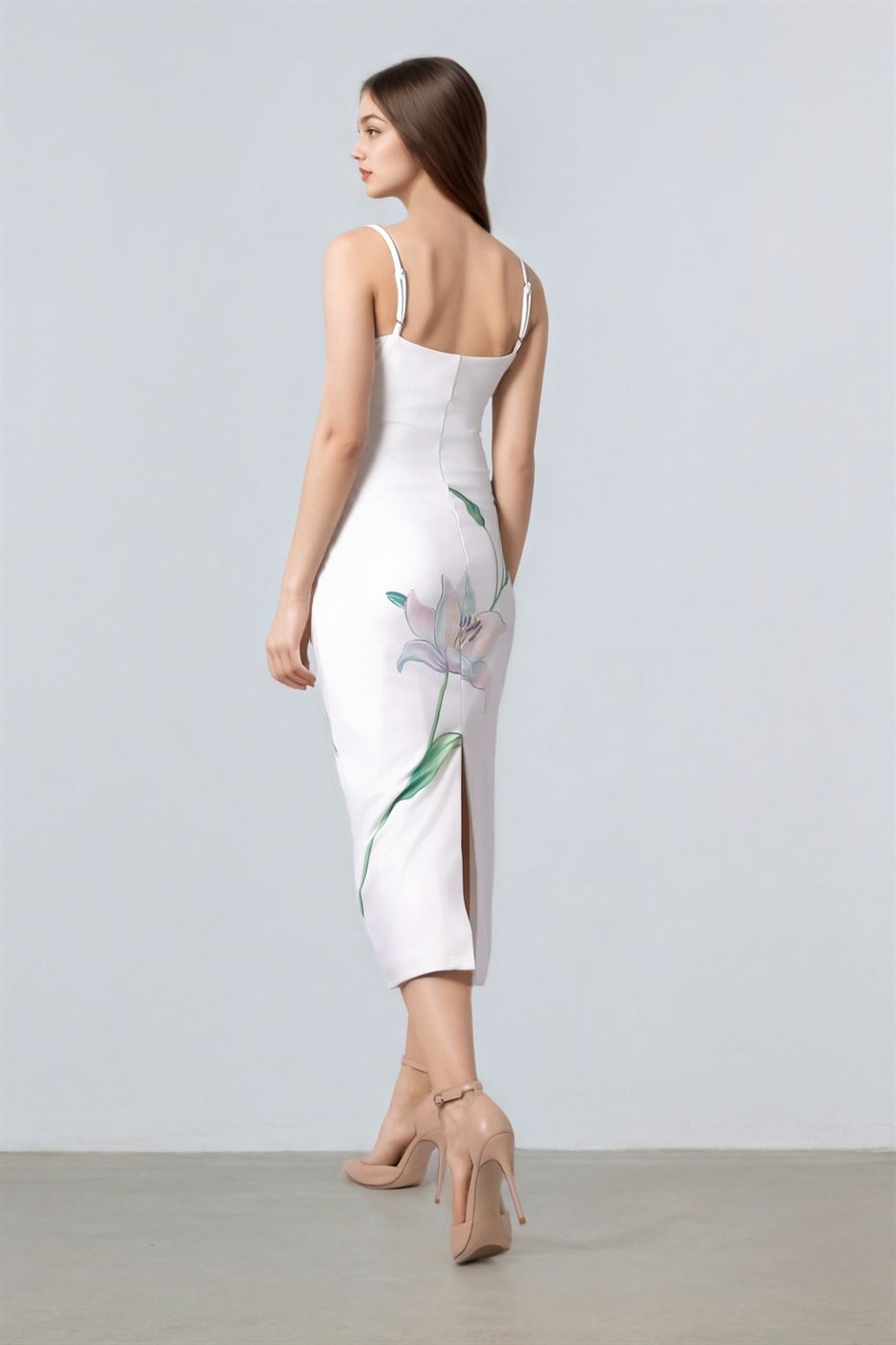 Floral Prints Jersey Dress - Femi9 EG