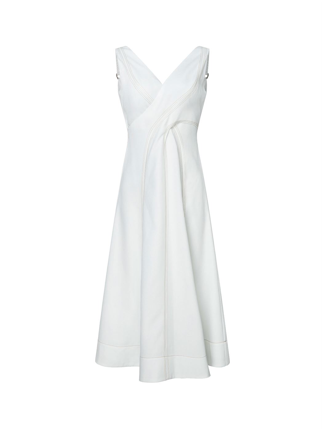 Cross Detail V-Neck Dress