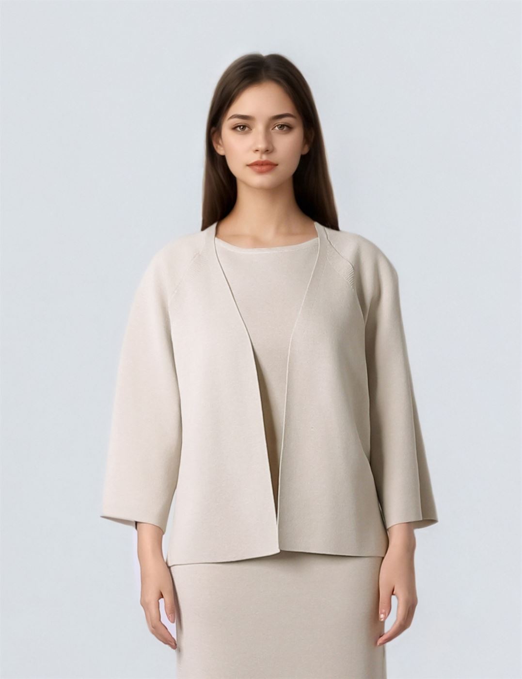 Short Sleeve Knit Cardigan - Femi9 EG