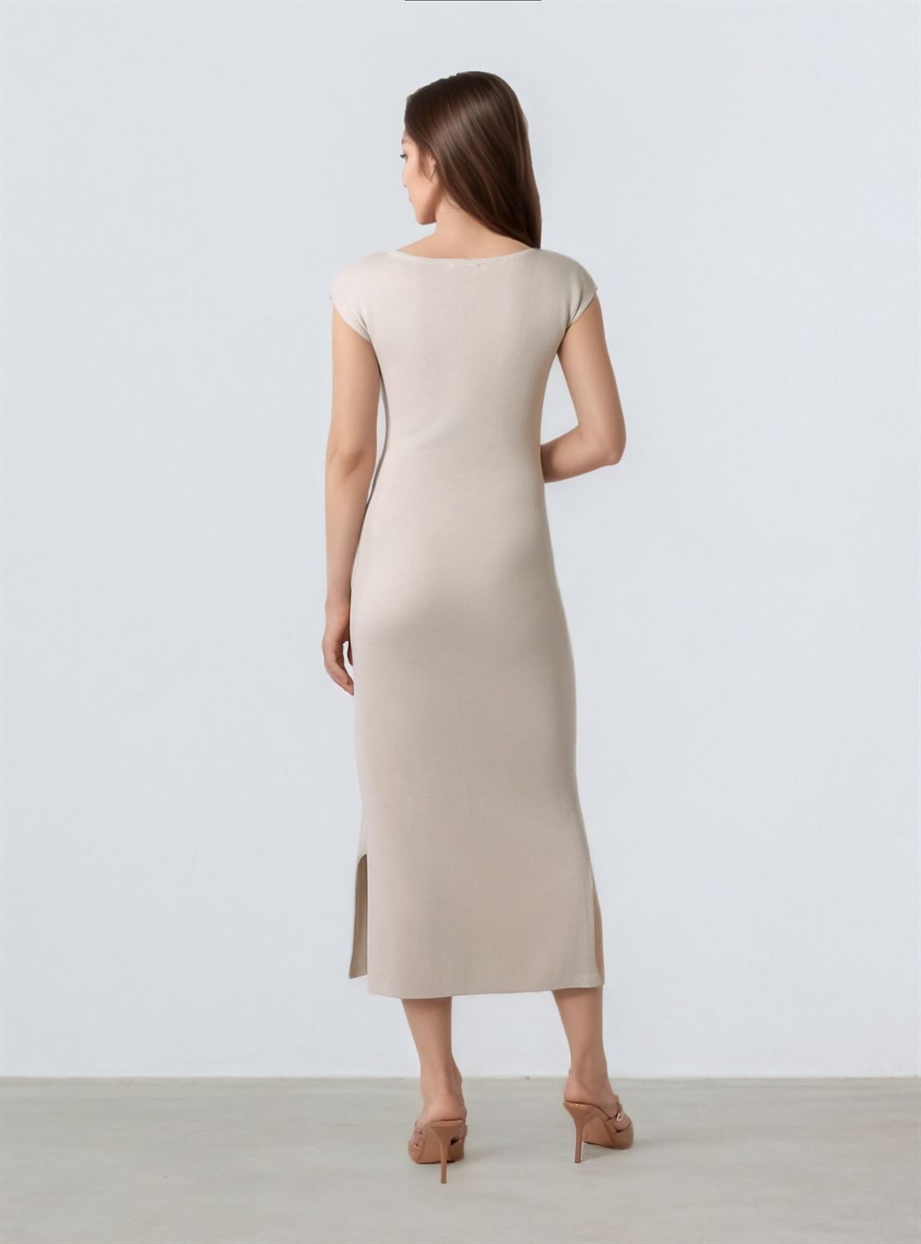 Fitted Knit Dress - Femi9 EG