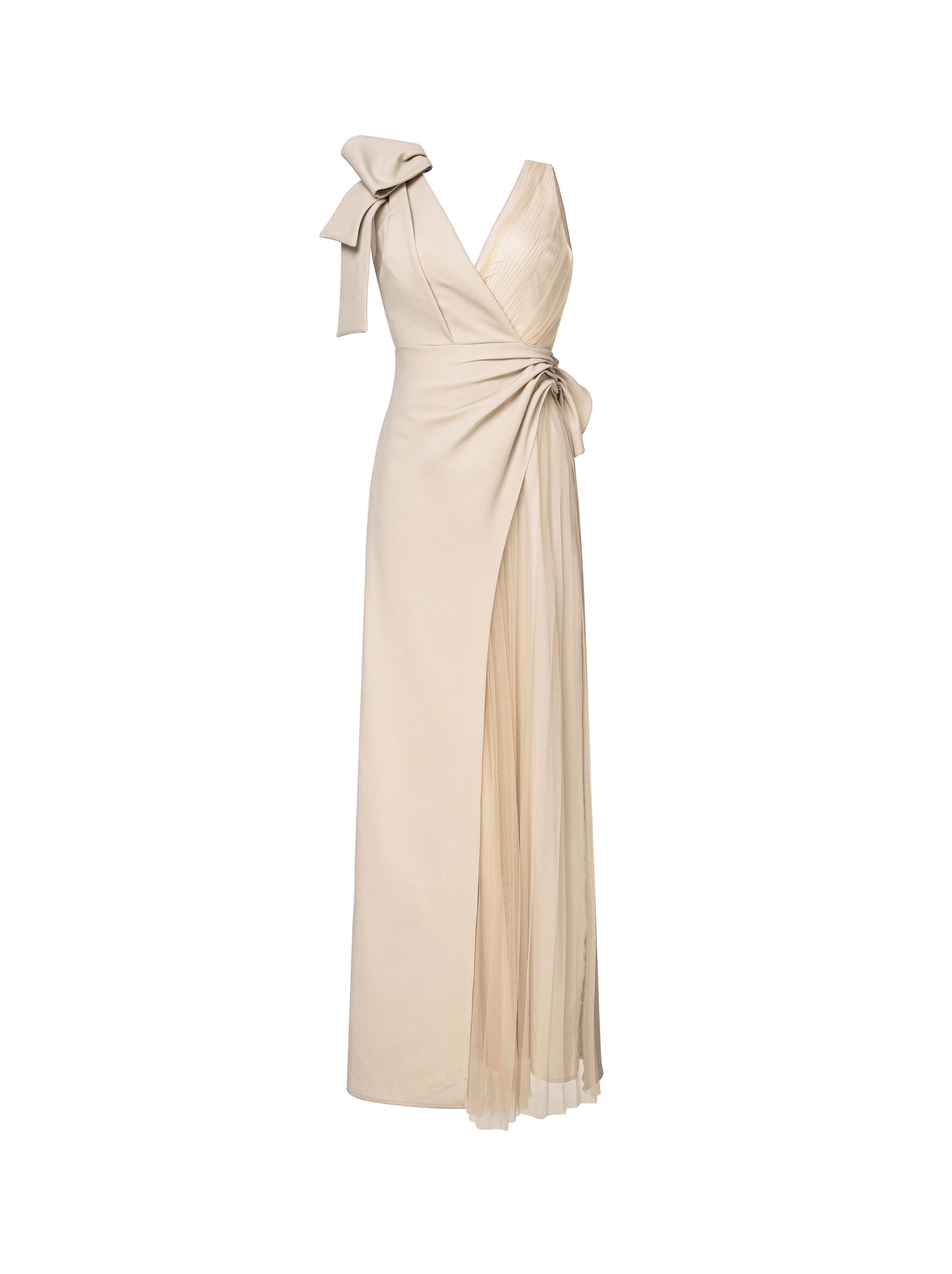 Bow-Tie Shoulder Dress - Femi9 EG