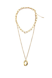 Layered Pendant Necklace - Femi9 EG