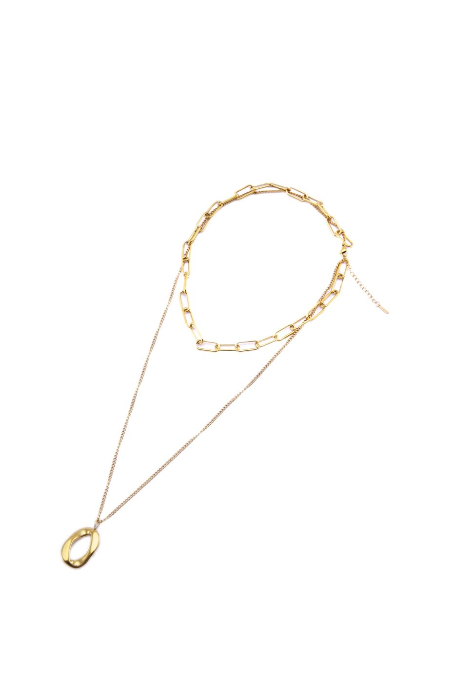 Layered Pendant Necklace - Femi9 EG