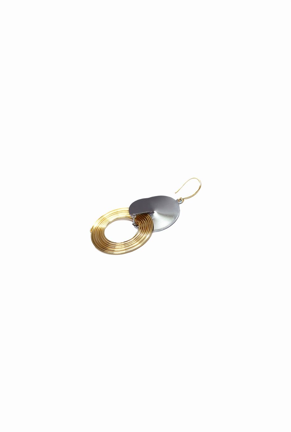Gold And Silver Tones Earrings - Femi9 EG