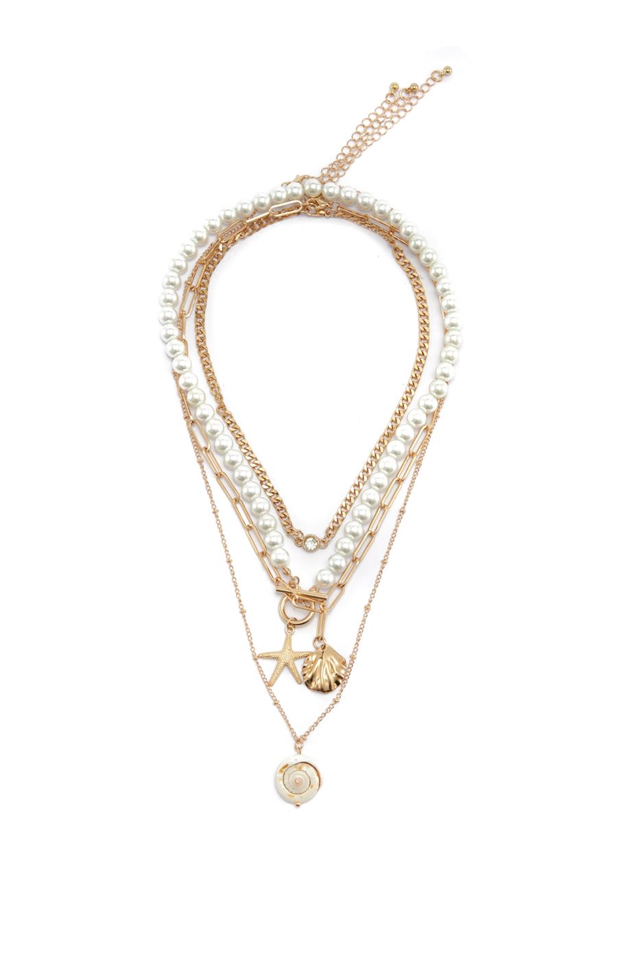 Multi-Layer Chain Pendant Necklace - Femi9 EG