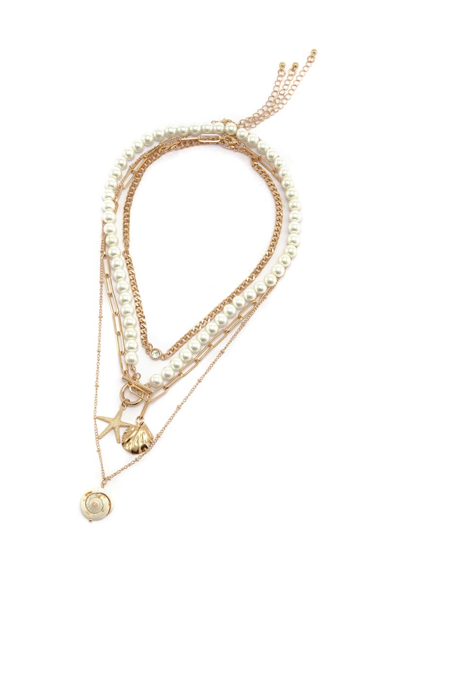 Multi-Layer Chain Pendant Necklace - Femi9 EG