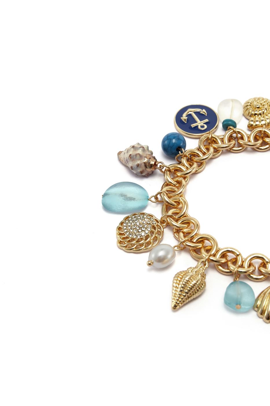 Gold Chain Bracelet With Charms - Femi9 EG