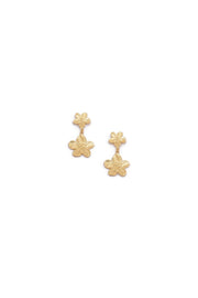 Double Drop Flower-Shaped Earrings - Femi9 EG