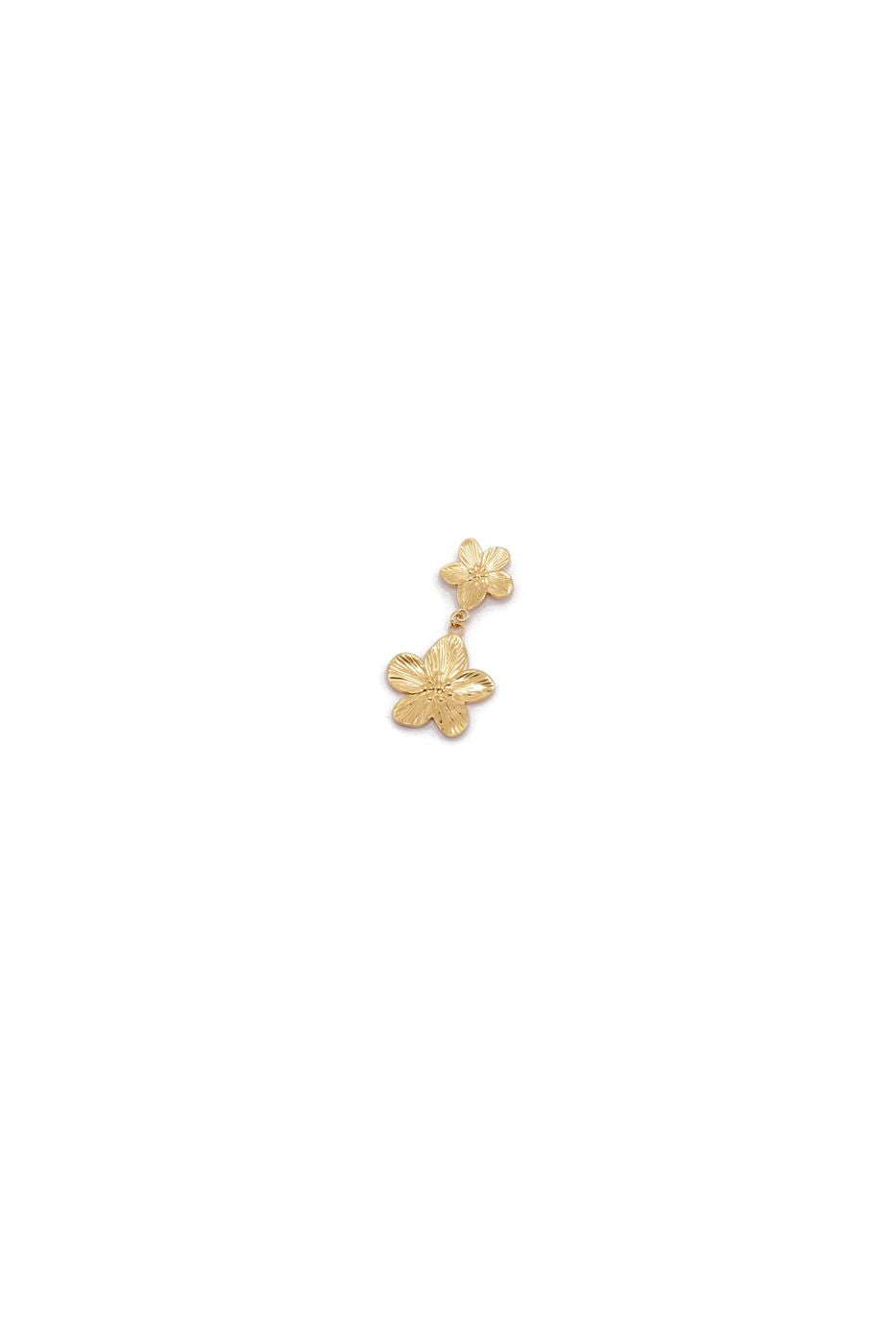 Double Drop Flower-Shaped Earrings - Femi9 EG