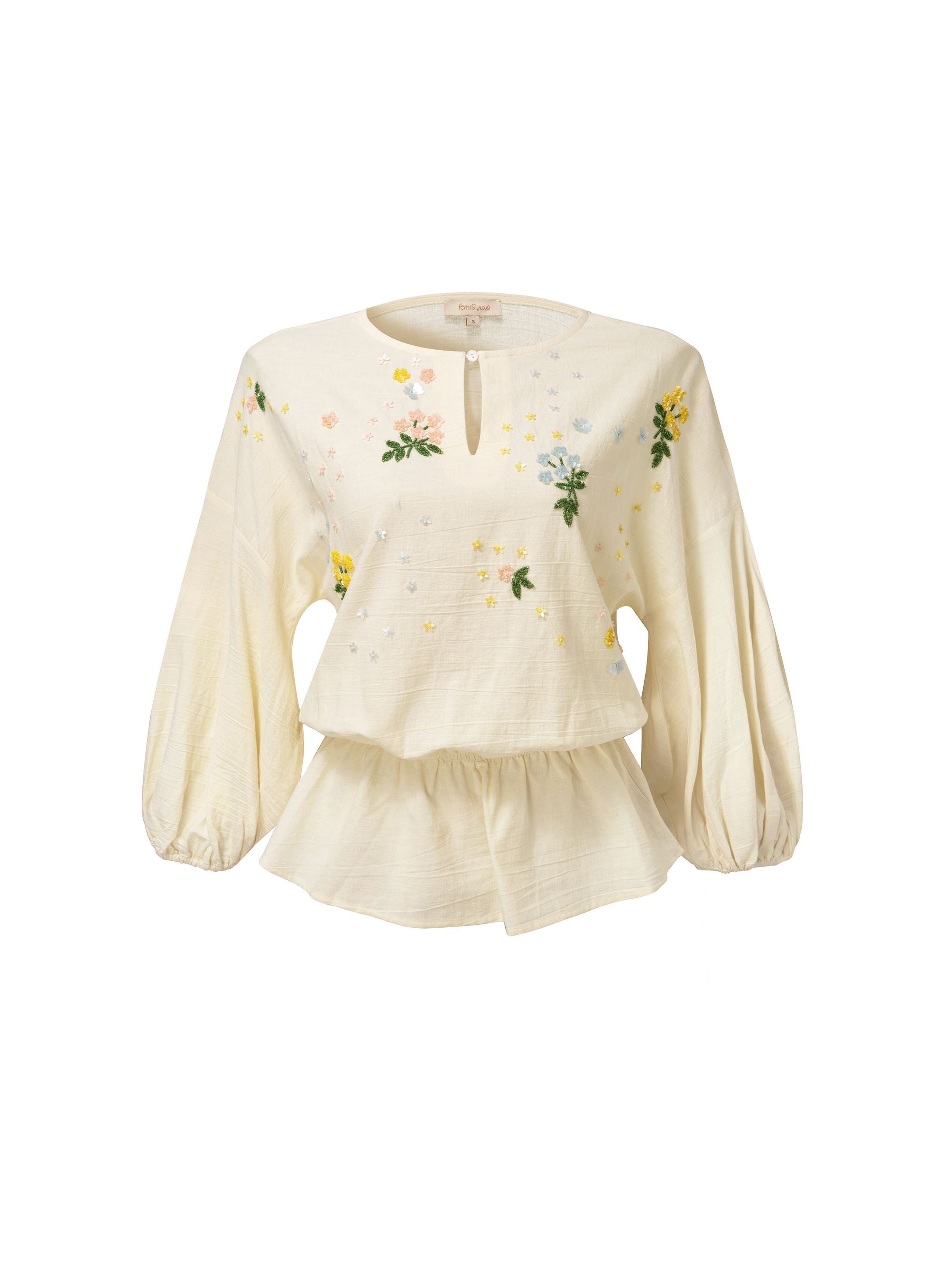 Cream Cotton Top