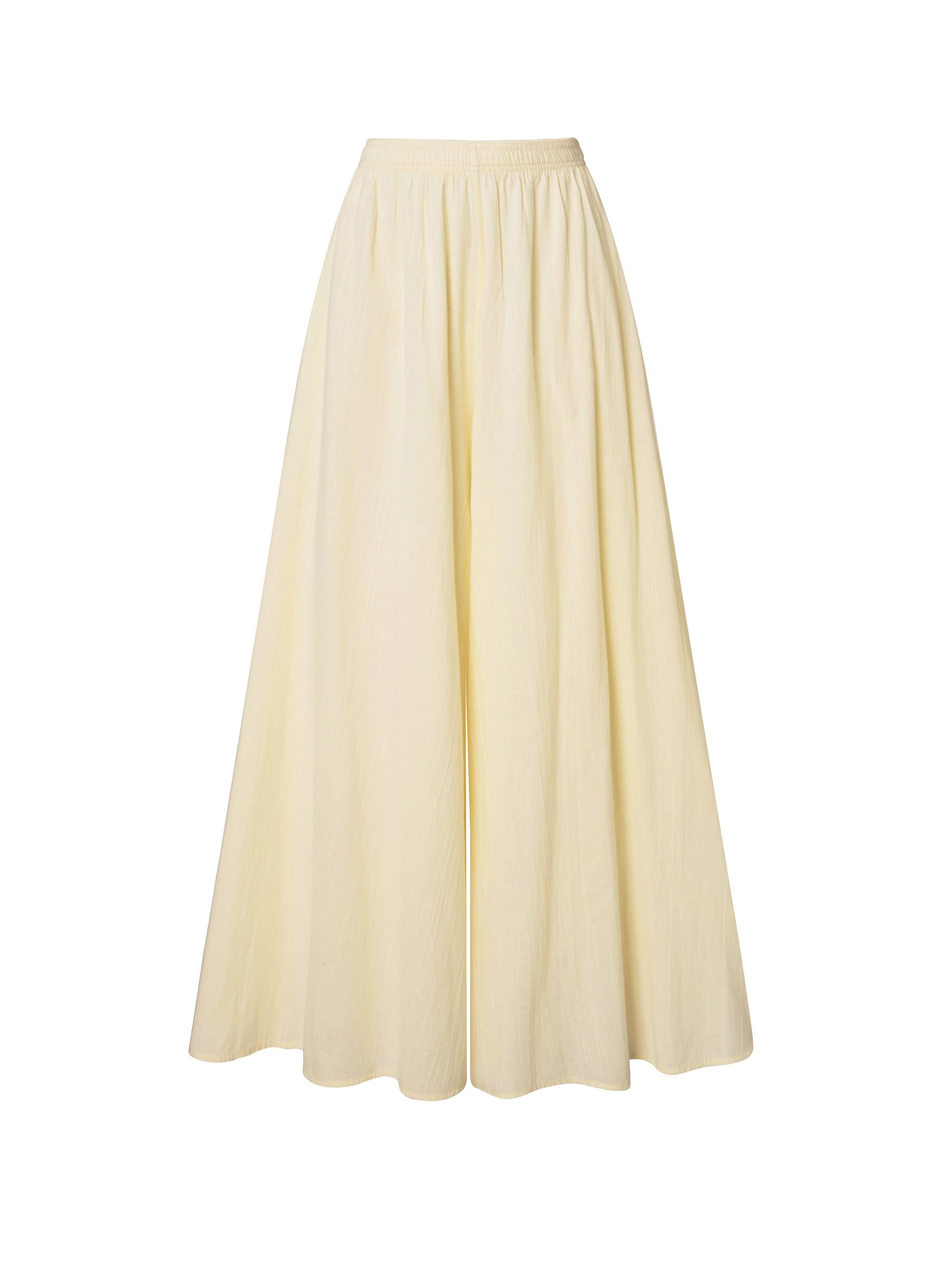 Cream Linen Pants