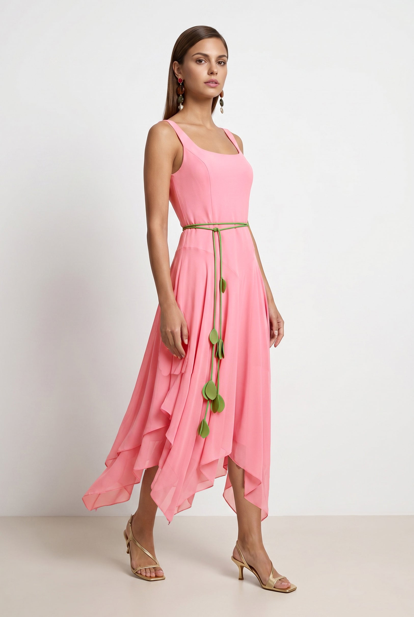 Pink Chiffon Dress