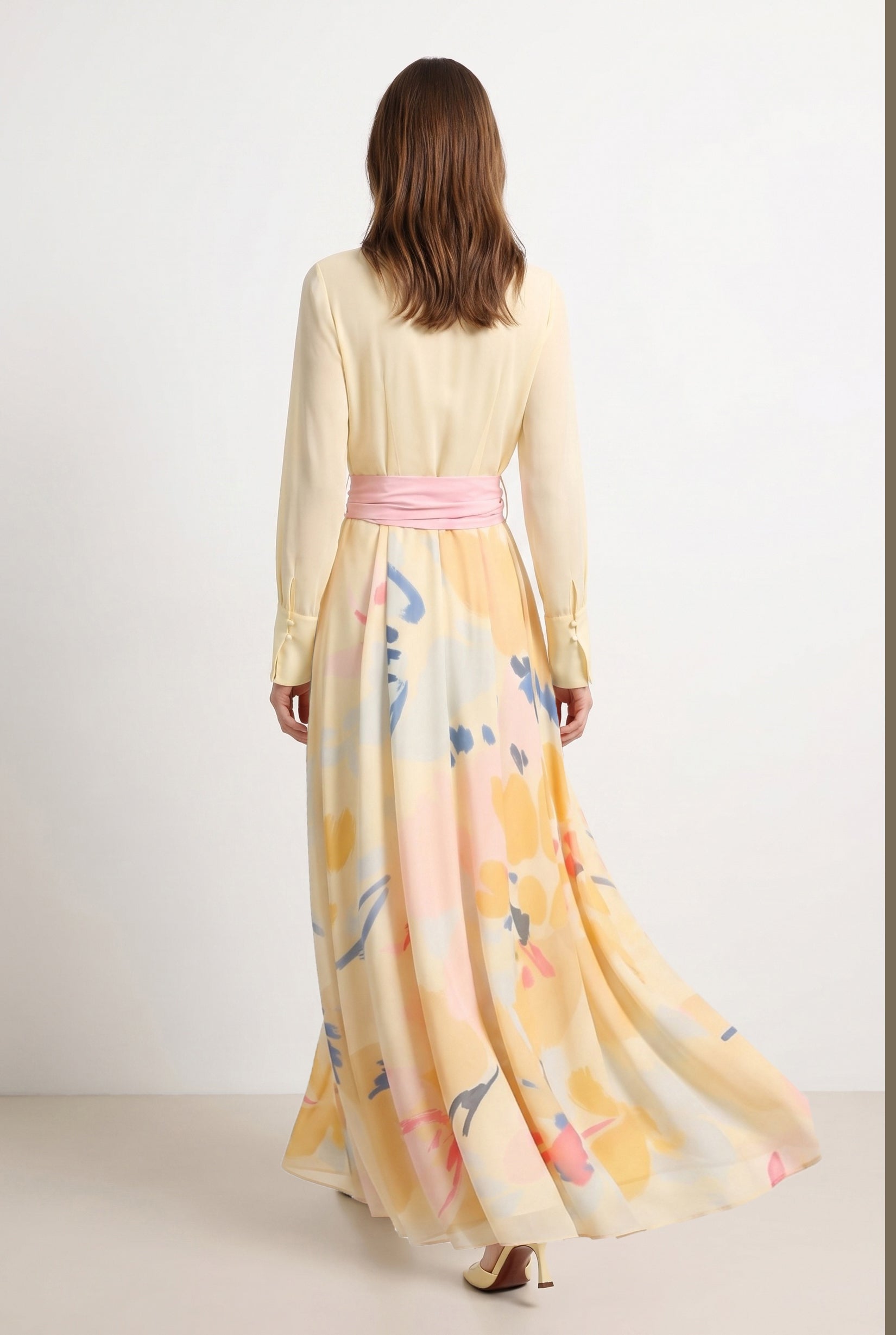 Printed Chiffon Dress