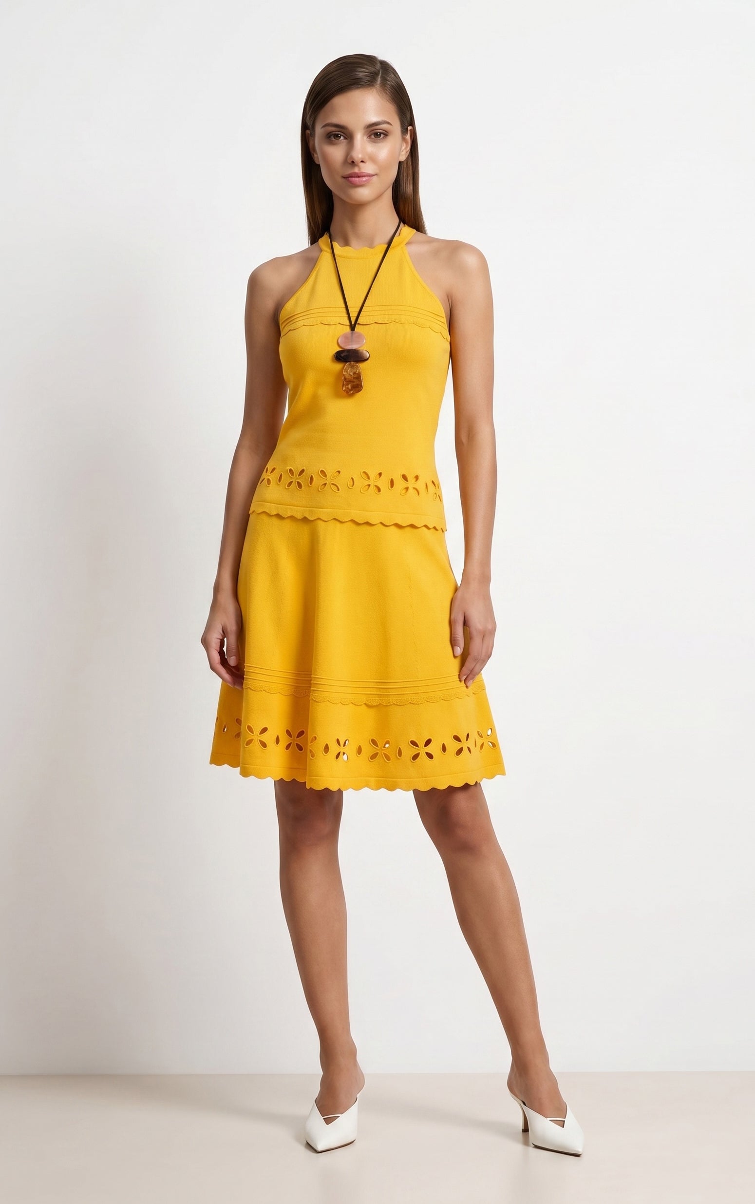 Yellow Knit Skirt