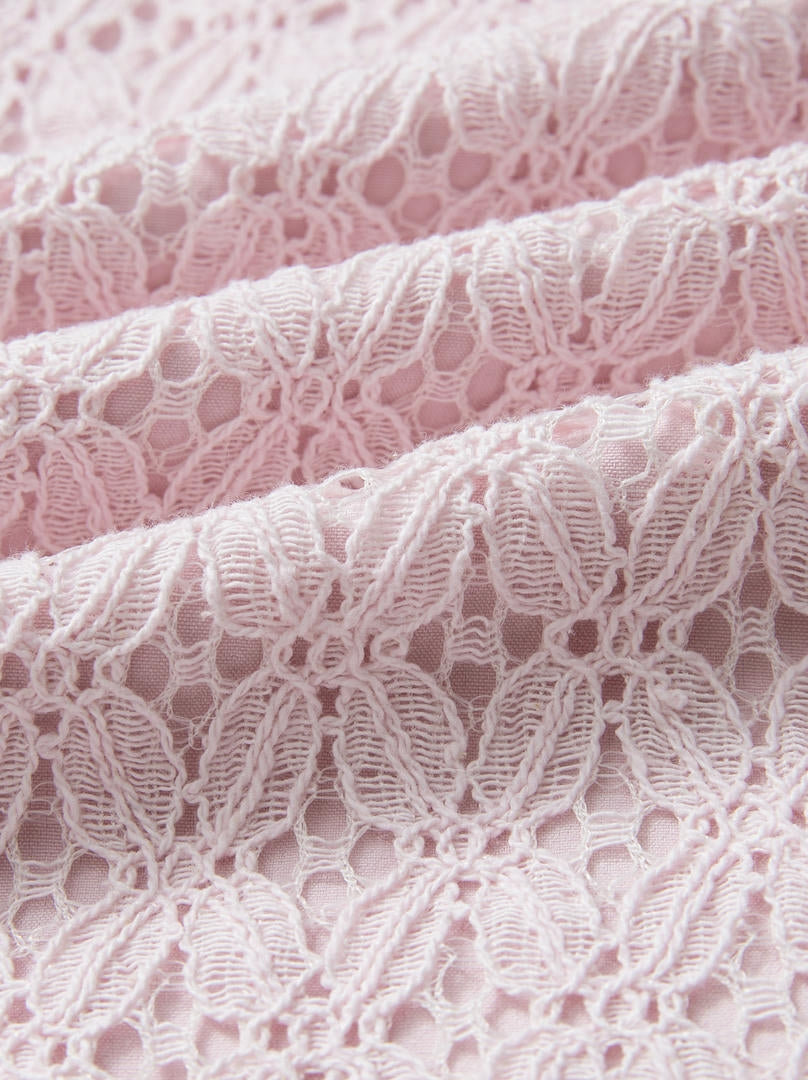 Pink Lace Skirt