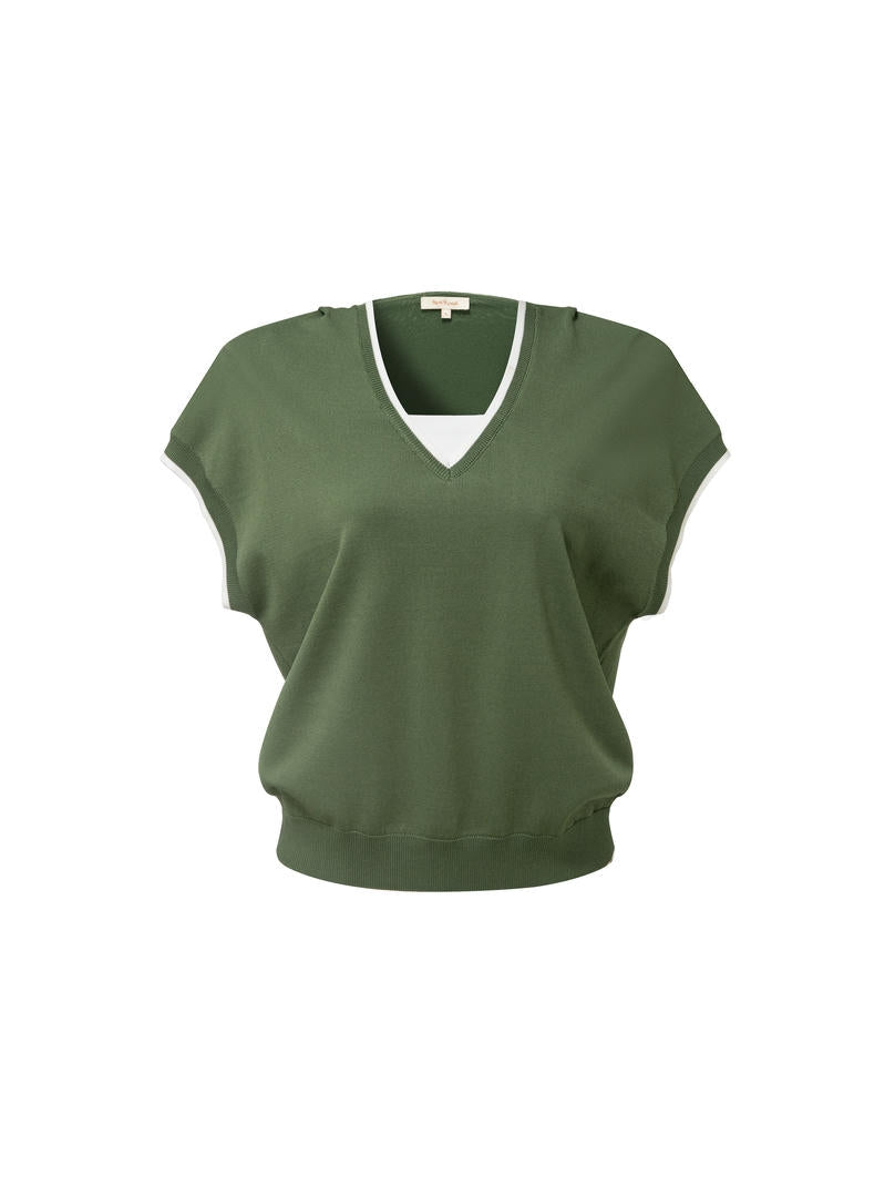 Green Knit Top