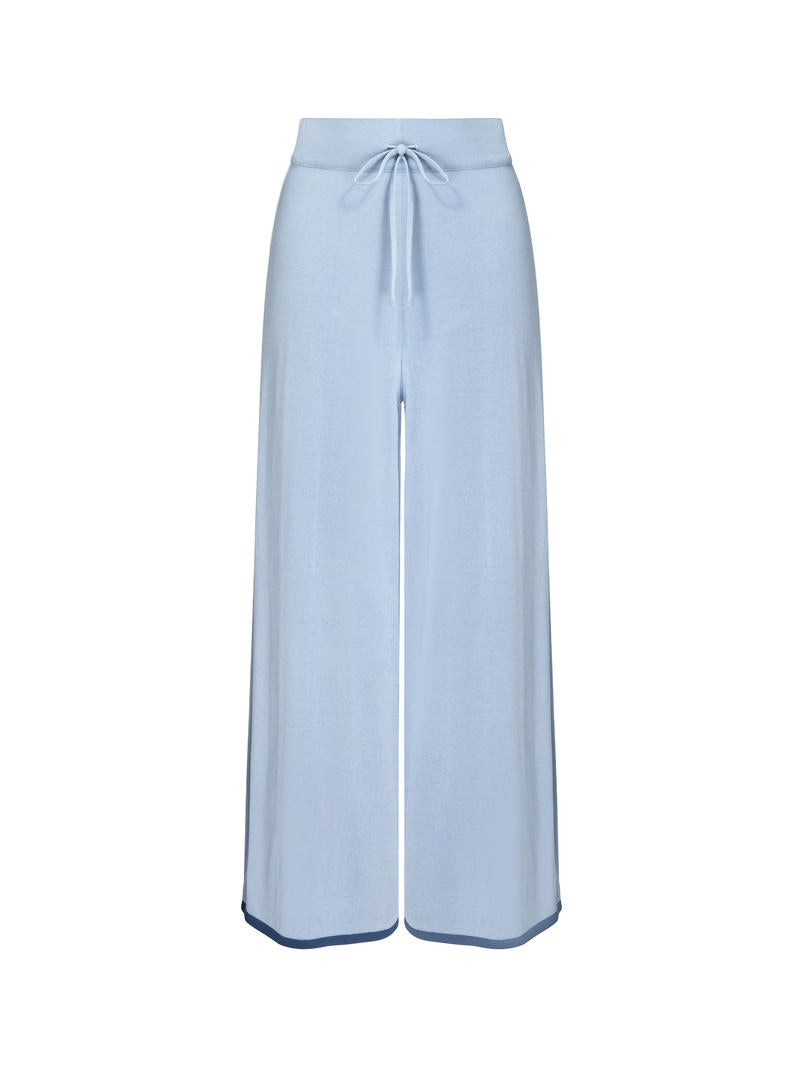 Blue Knit Pants