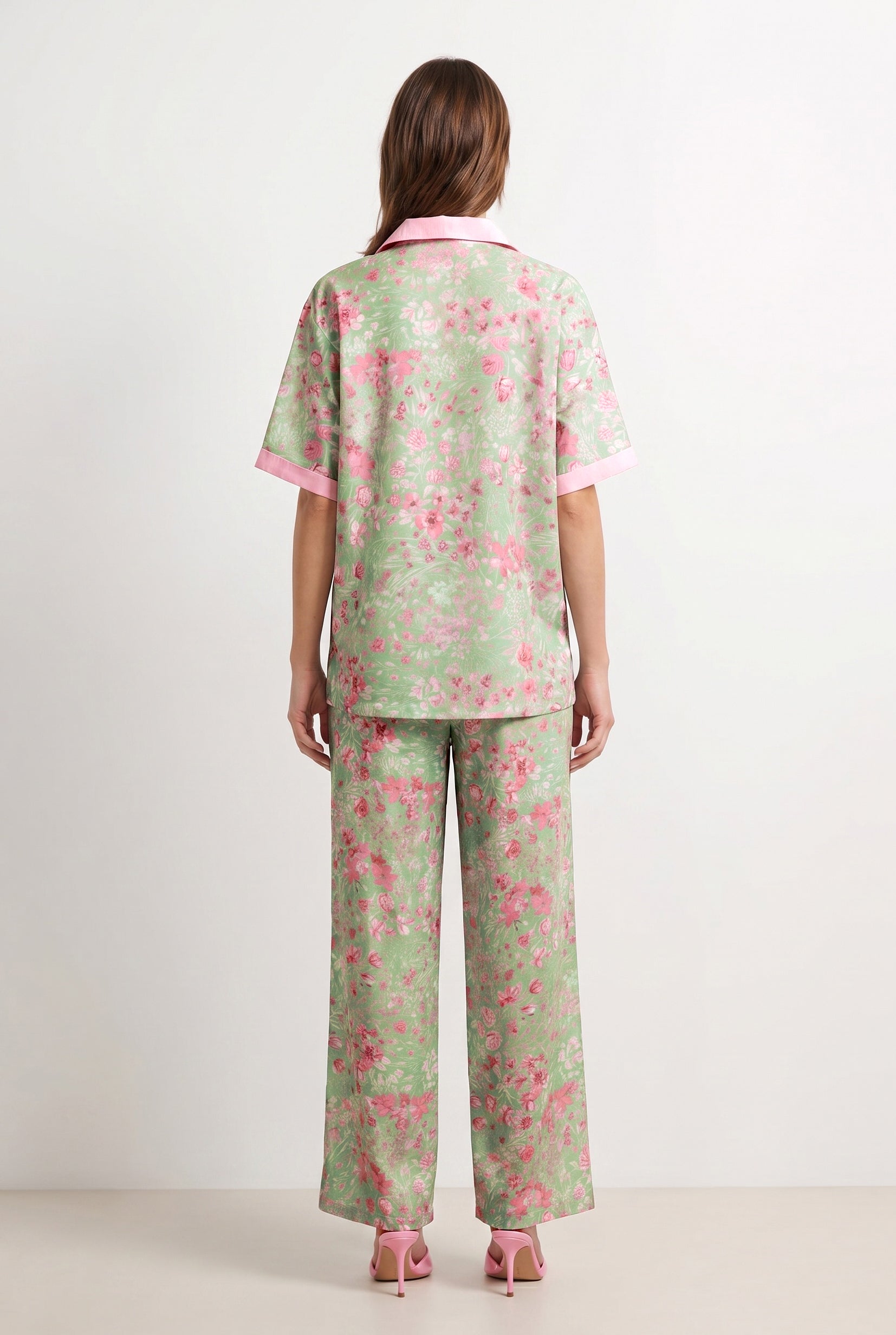 Floral Satin Shirt