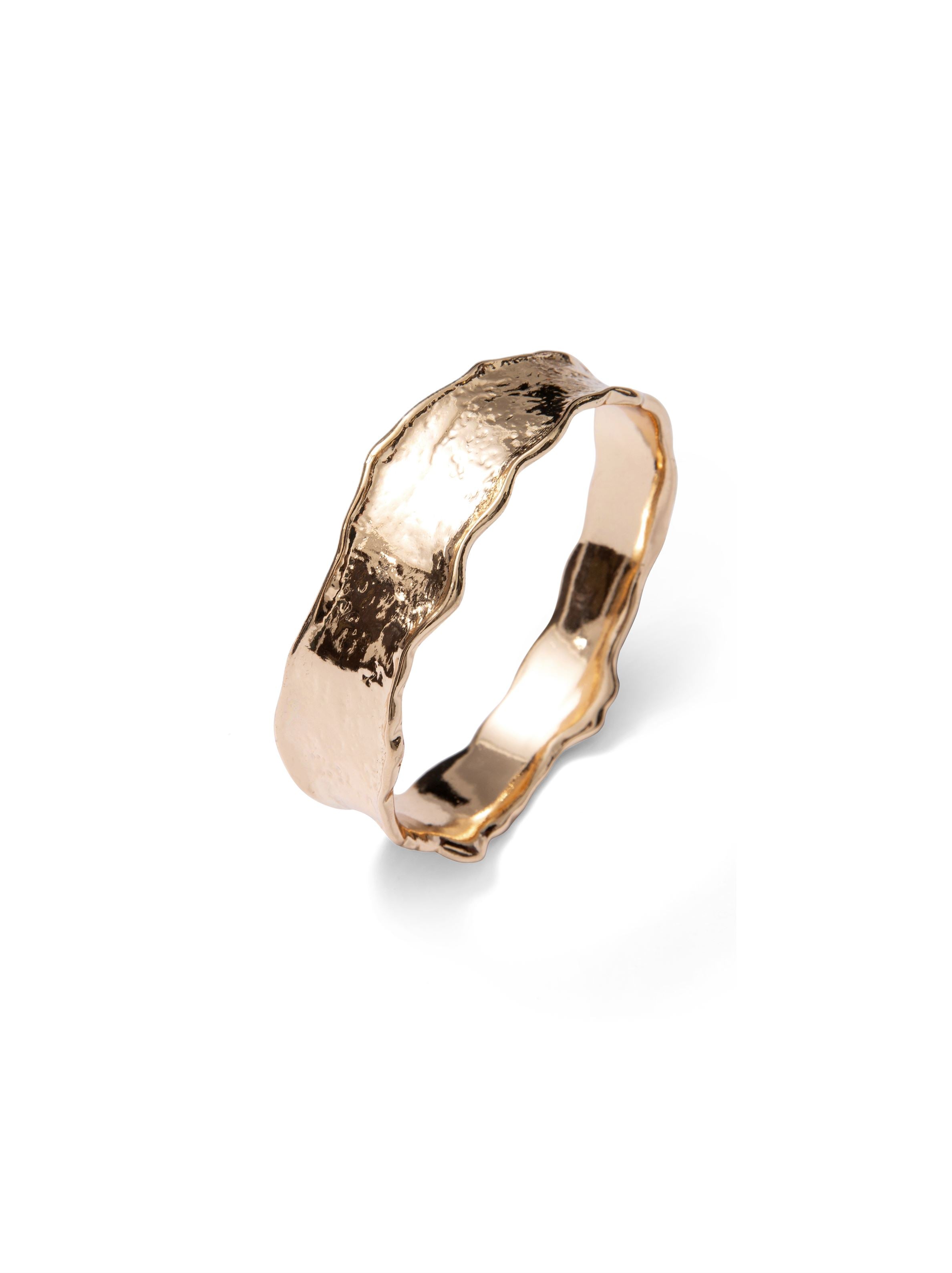 Textured Gold Bangle