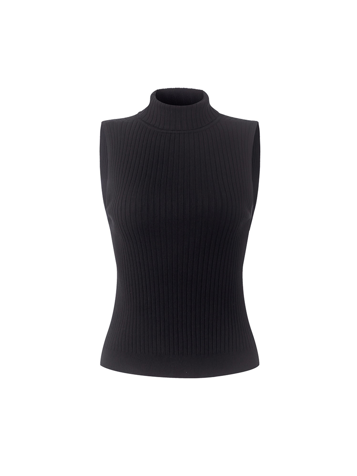 Sleeveless Rib Knitted Top - Femi9 EG