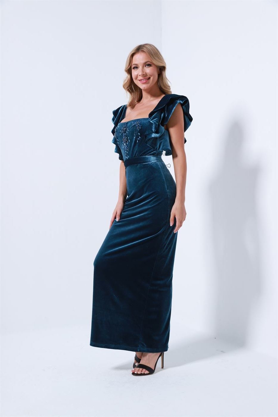 Embellished Bustier Dress - Femi9 EG