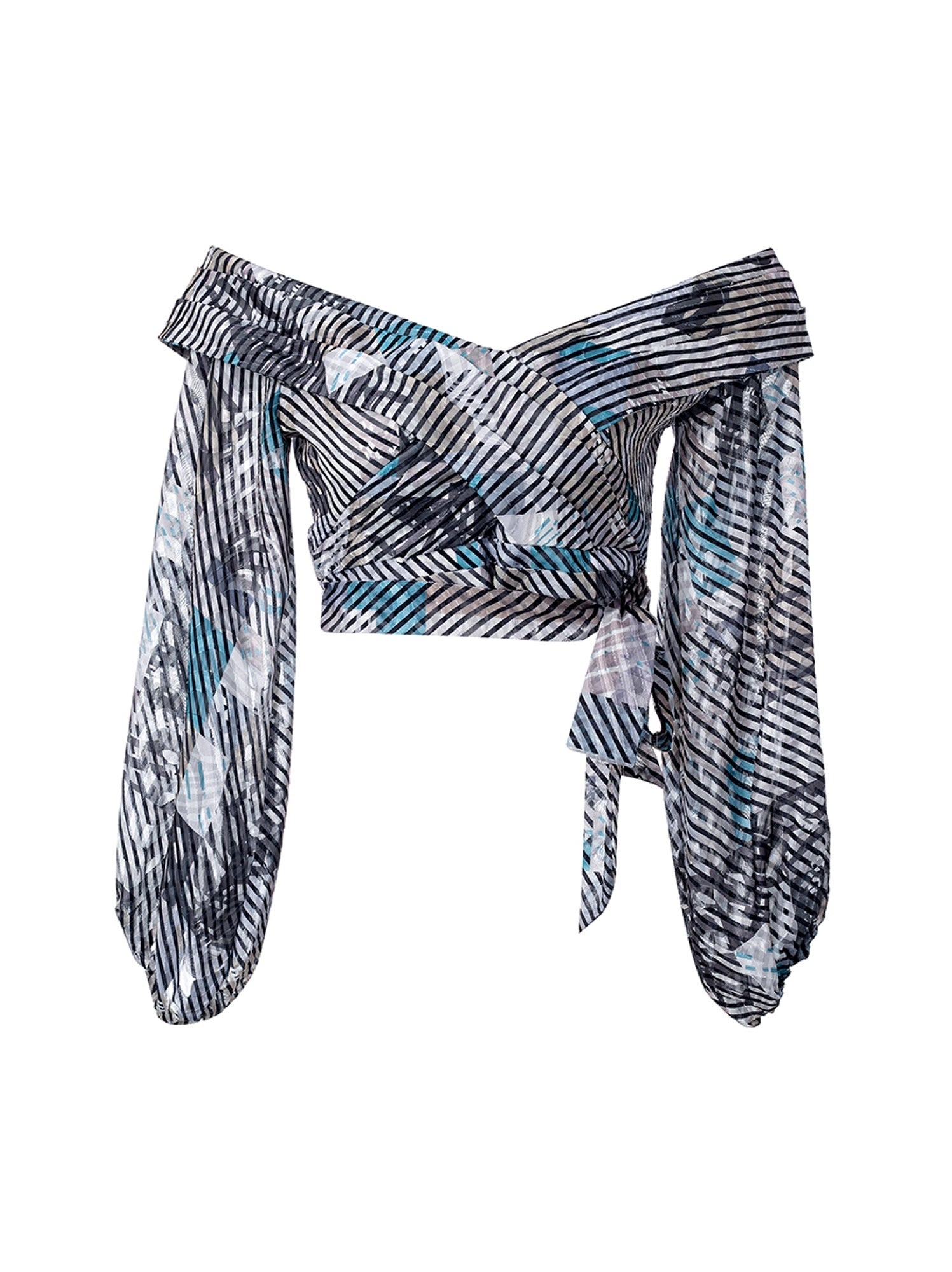 Printed Wrap Top - Femi9 EG