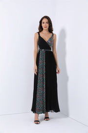 Printed Pleated Dress - Femi9 EG