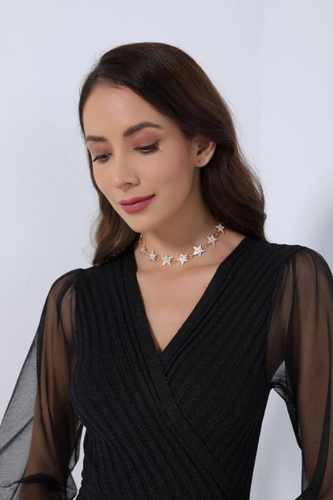 Embellished Stars Necklace - Femi9 EG
