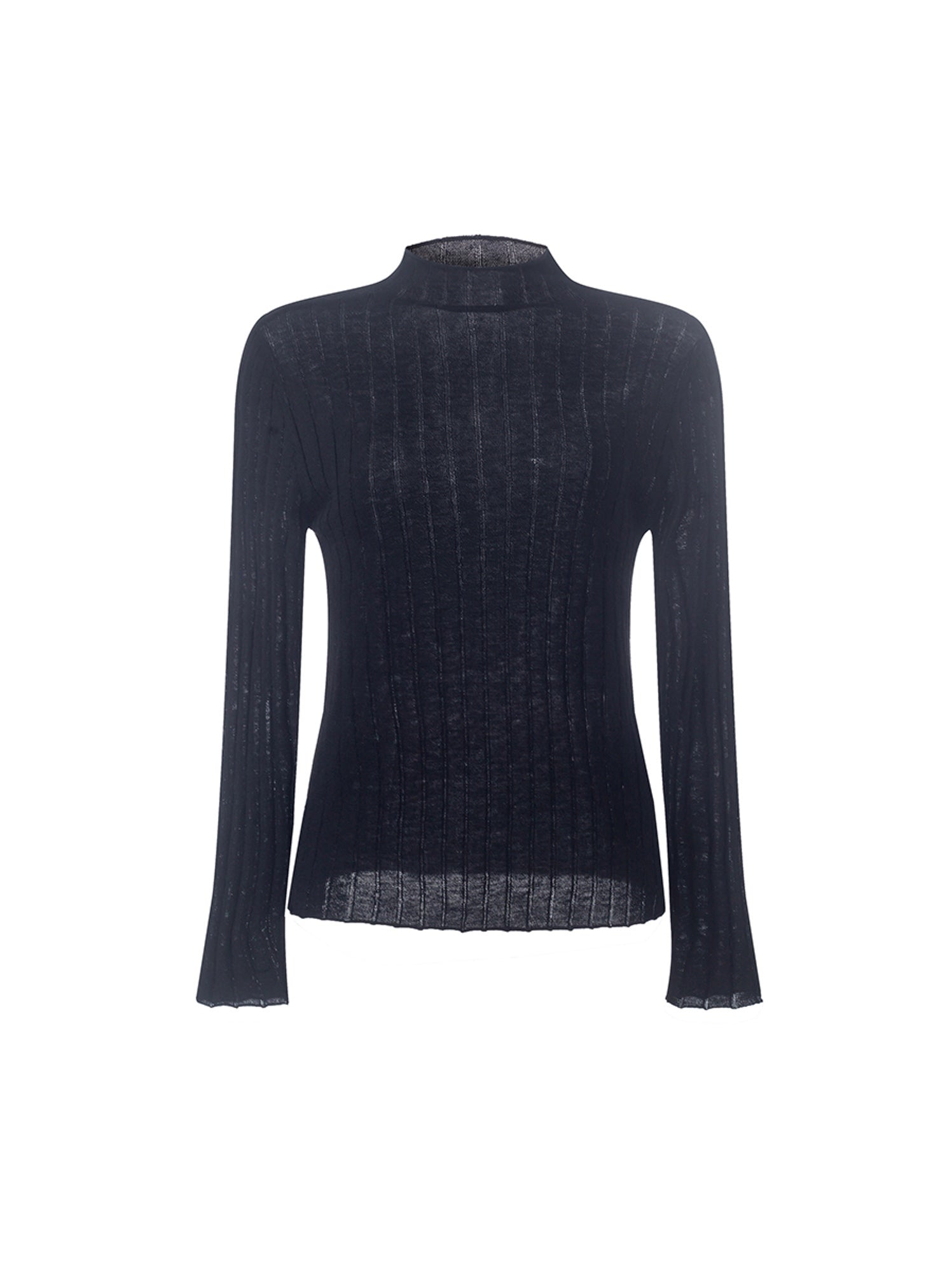 Mock Neck Knitted Pullover - Femi9 EG