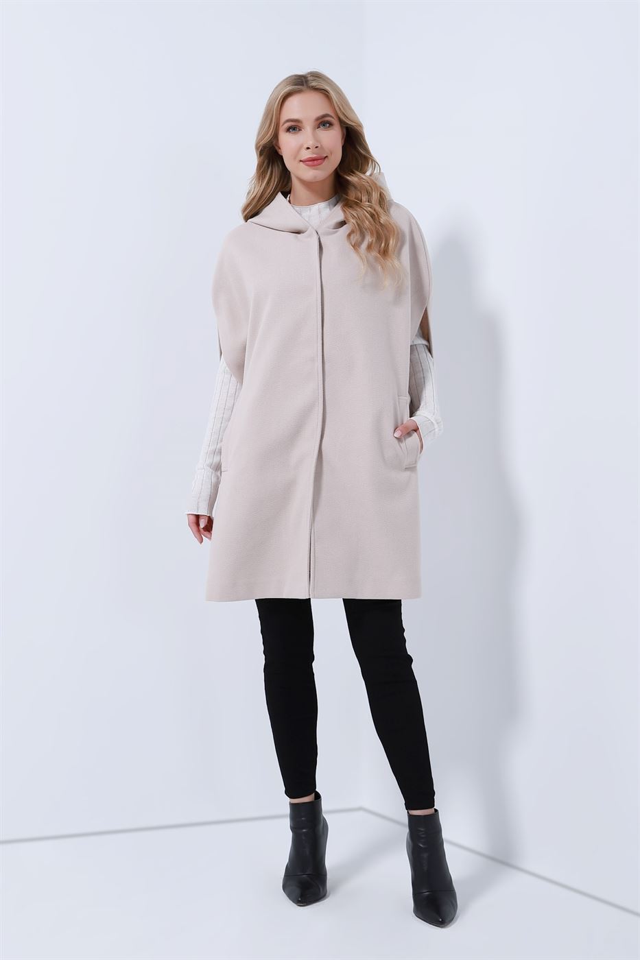 Hoodie Cape Coat - Femi9 EG