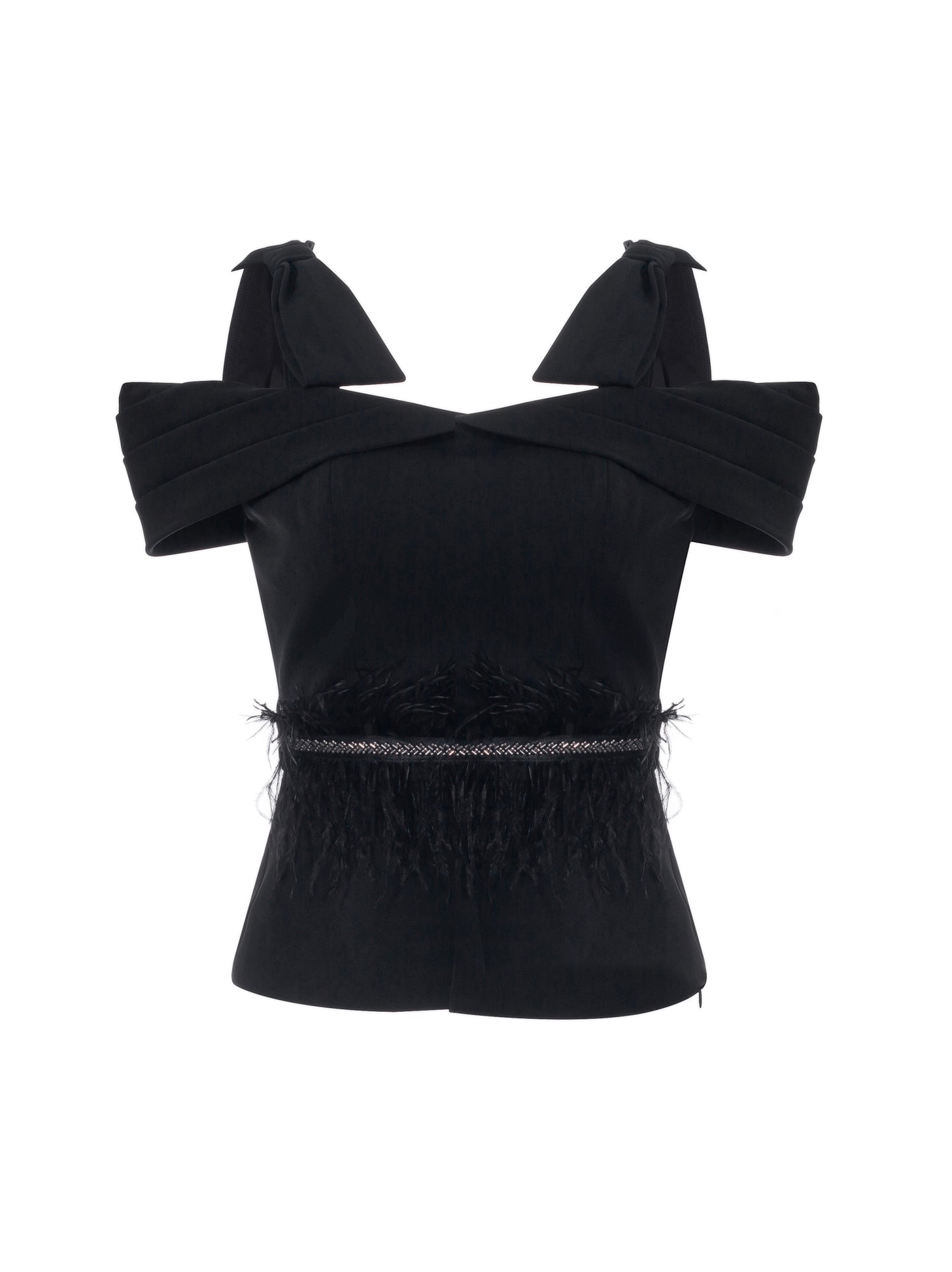 Embellishment Top With Belt - Femi9 EG