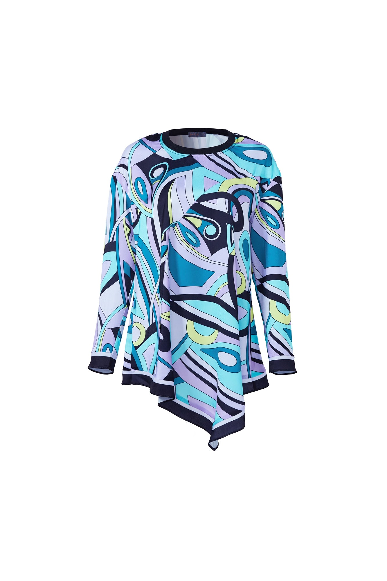 Printed Satin Top - Femi9 EG