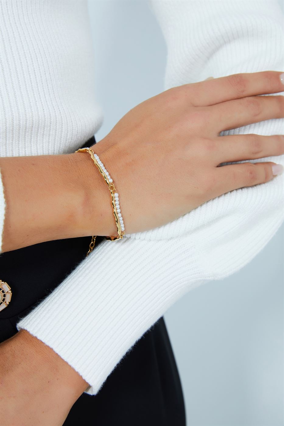 Bracelet With Gold-White Tone - Femi9 EG