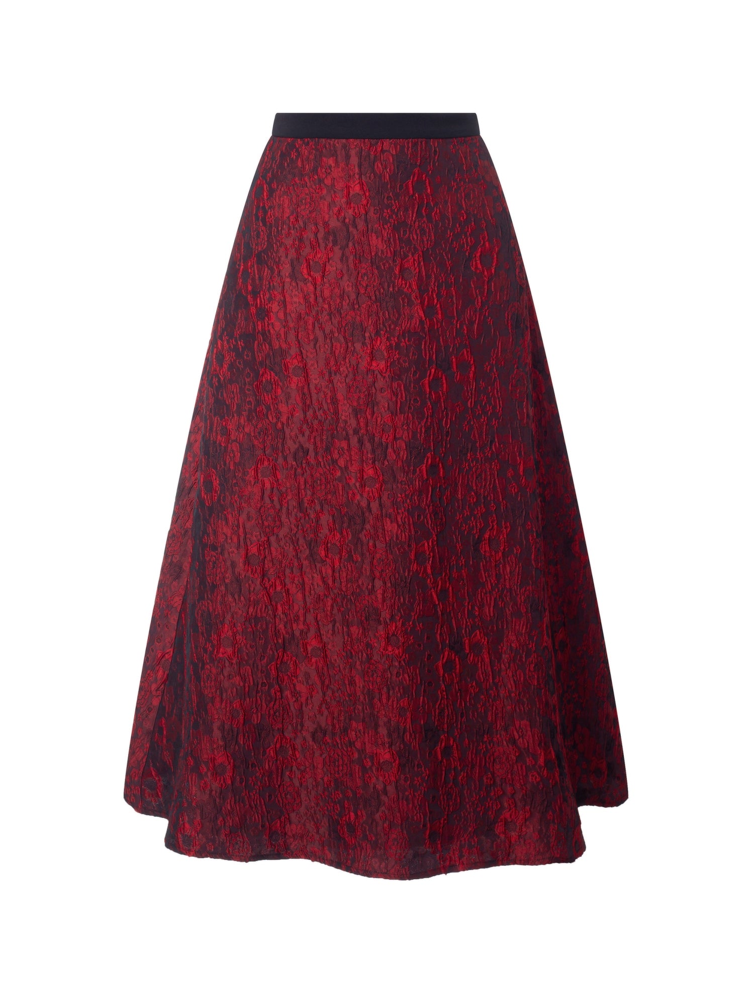 High Waist Jacquard Skirt - Femi9 EG