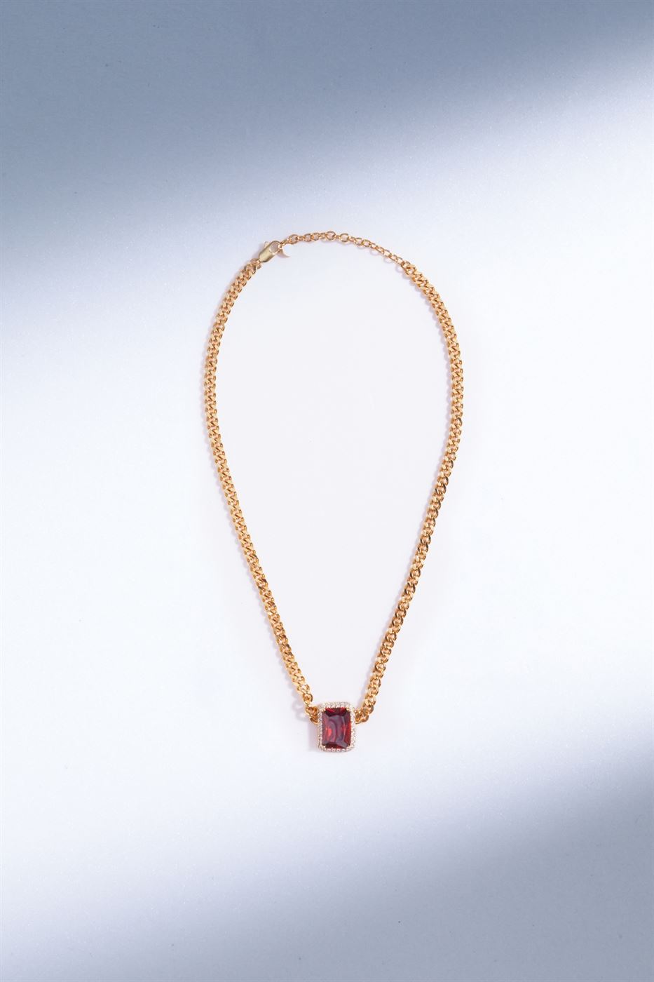 Gold Tone With Faux Crystal Choker - Femi9 EG