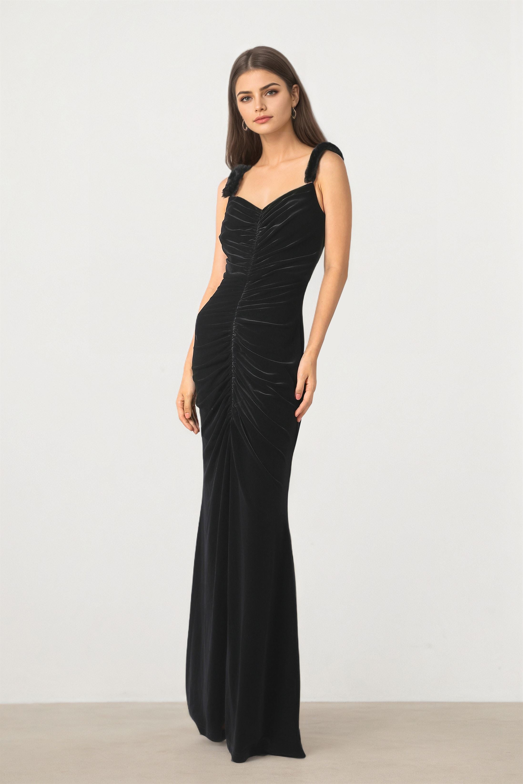 Velvet Coral Dress