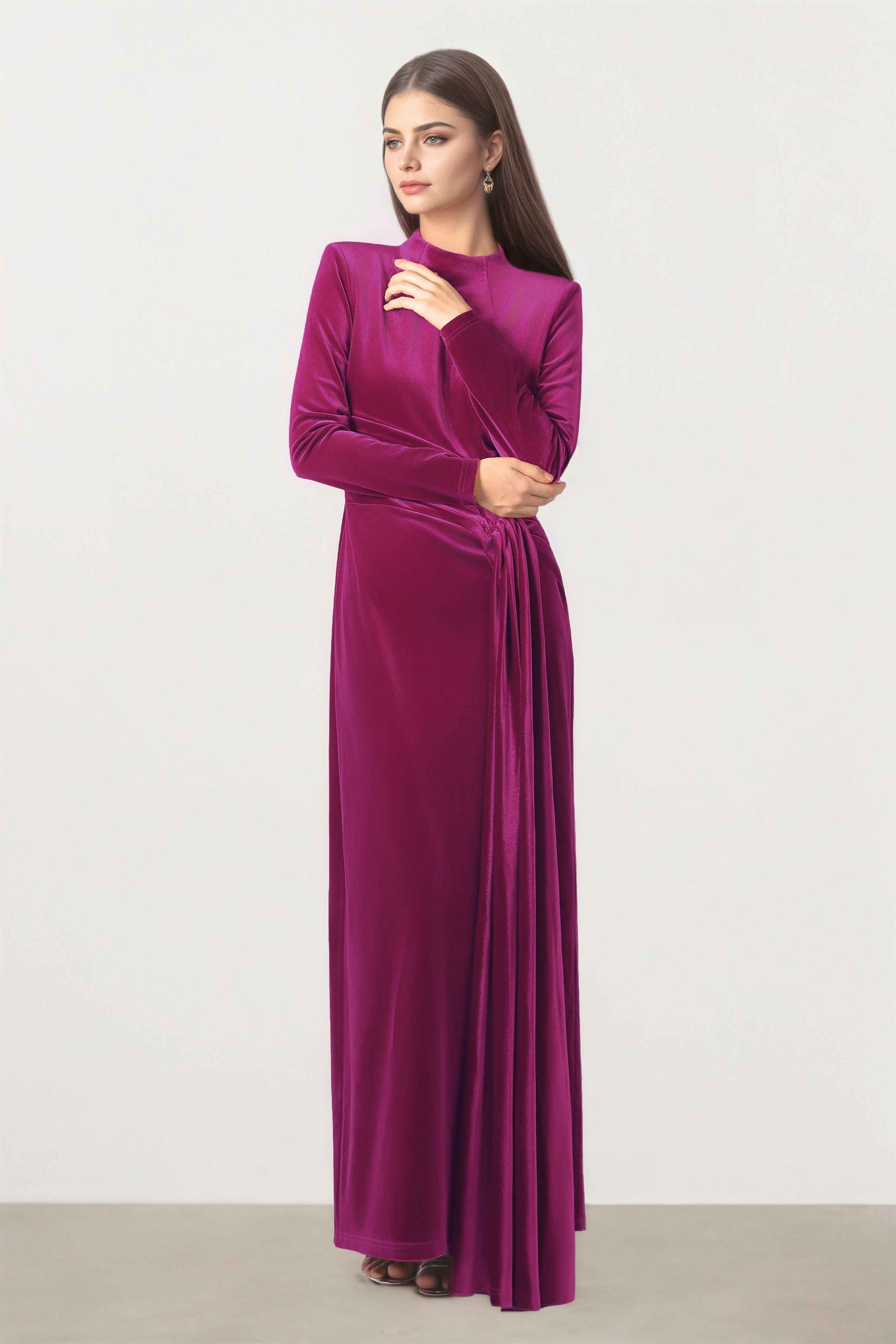 Royal Velvet Dress