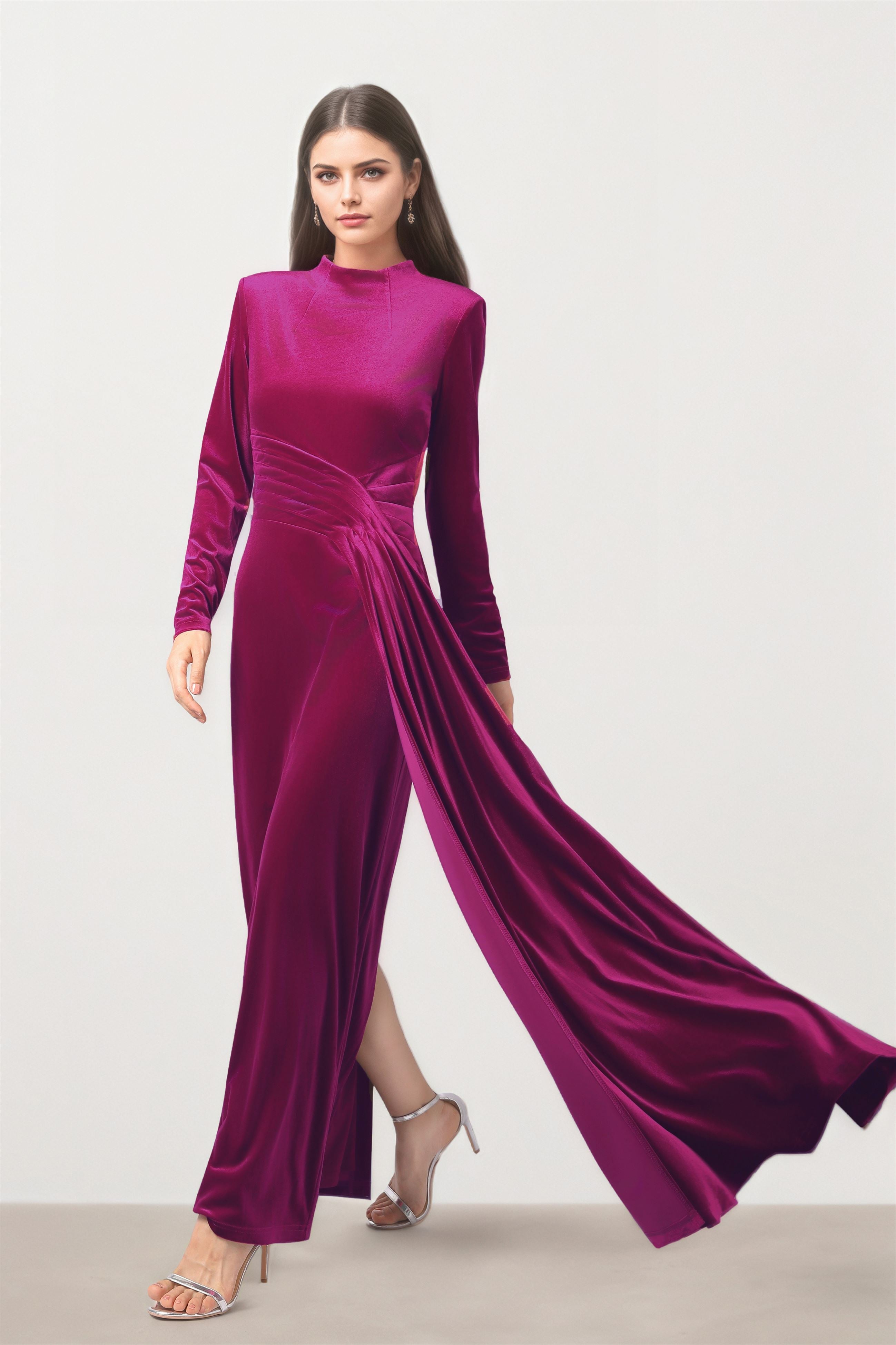 Royal Velvet Dress