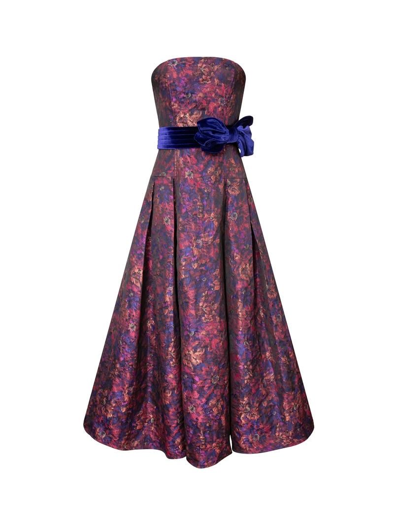 Colorful Brocade Dress