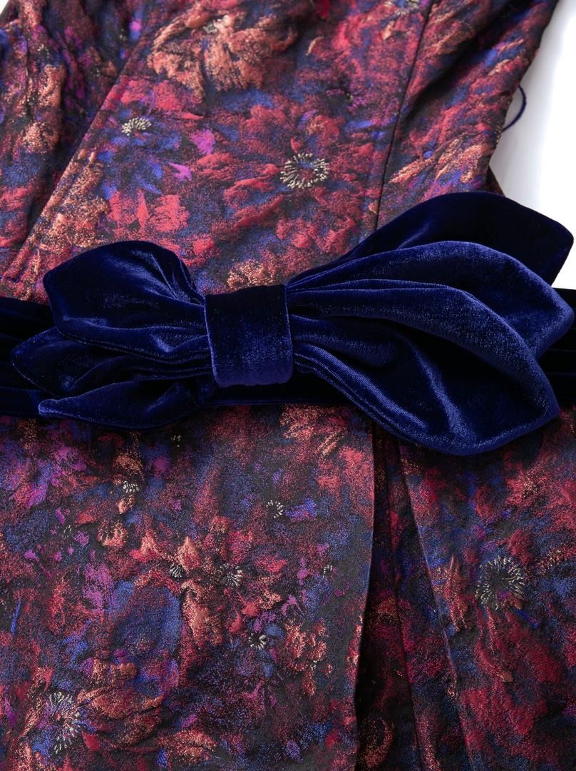 Colorful Brocade Dress