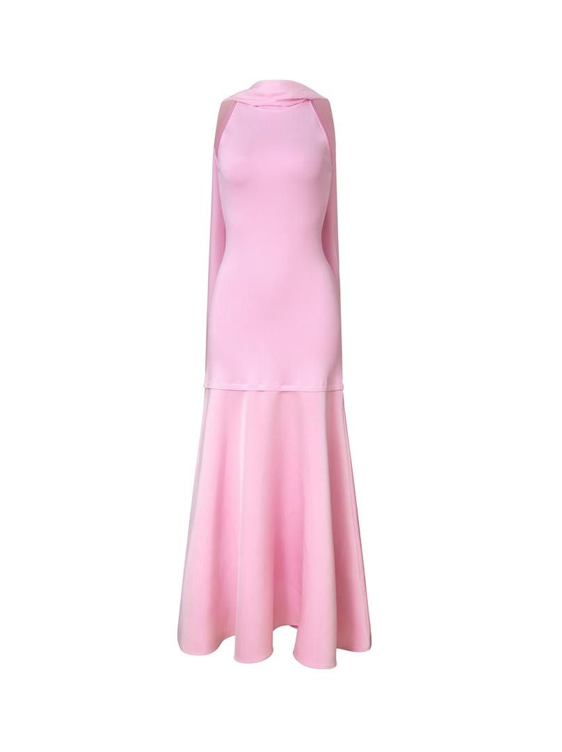 Rose Crepe Dress