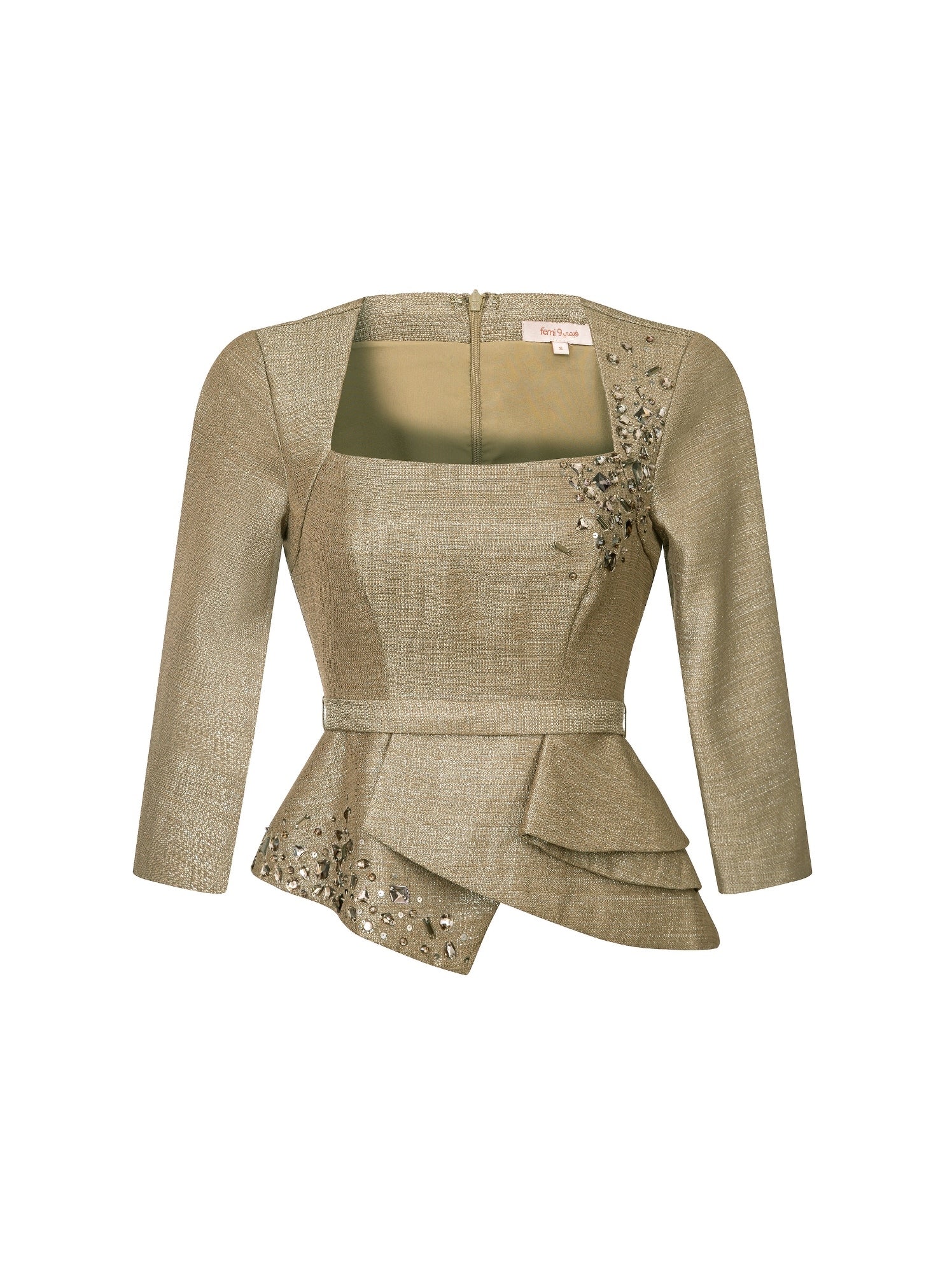 Brocade Structured Top