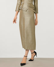 Brocade Pencil Skirt