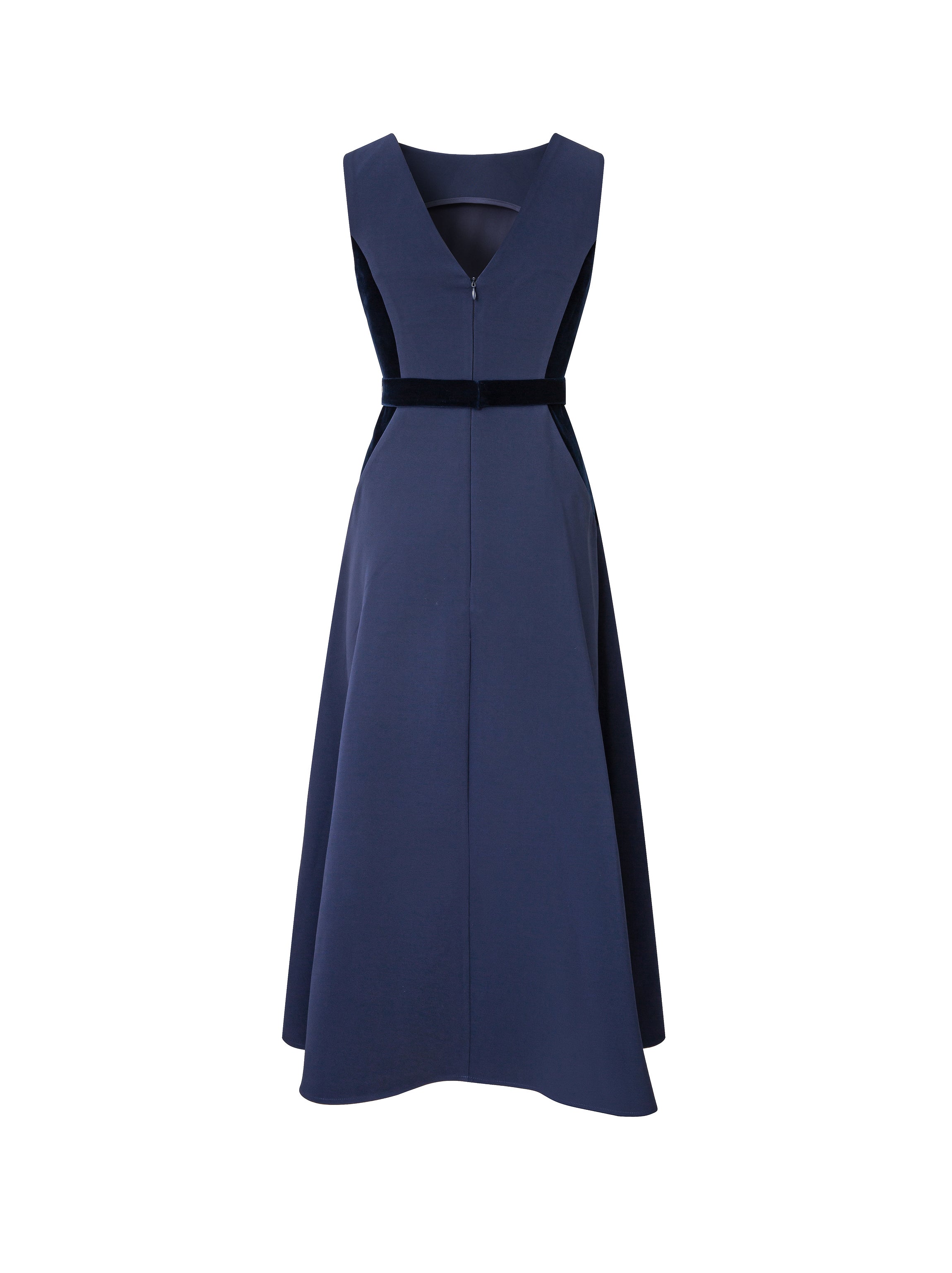 Navy Crepe Dress