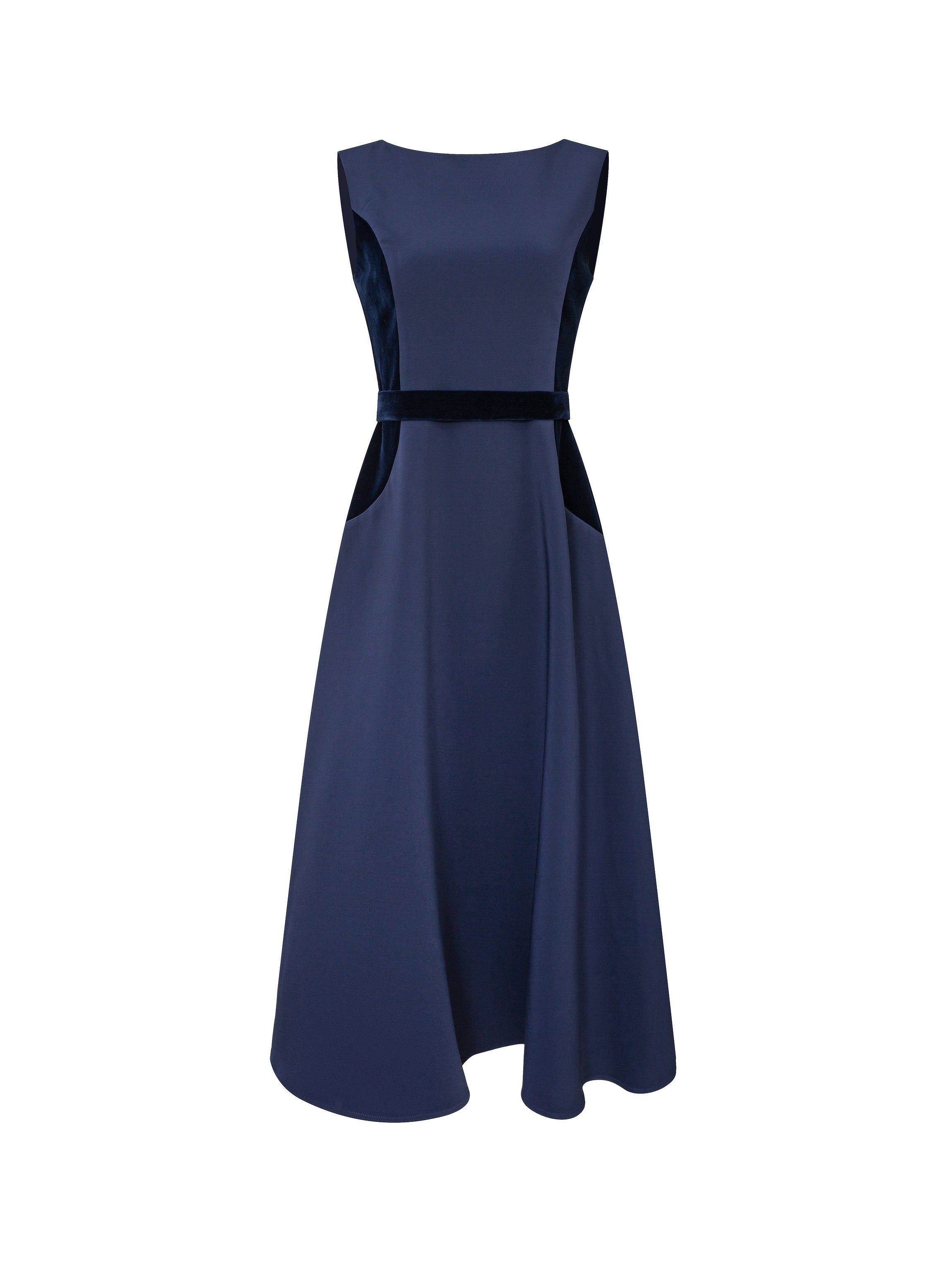 Navy Crepe Dress