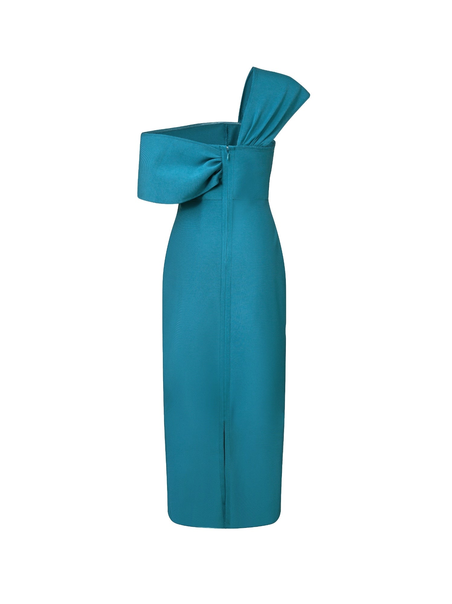 Teal Elegance Knit Dress