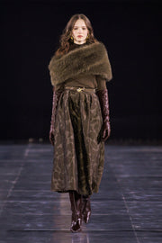 Jacquard A-Line Skirt