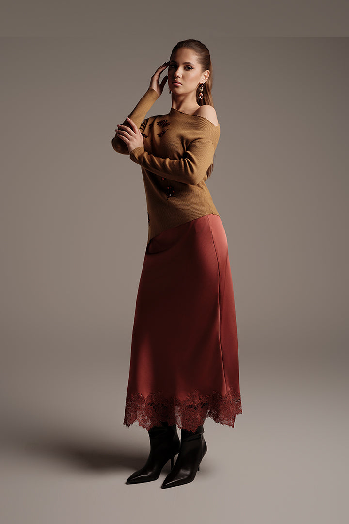 Embellished Knit Pullover