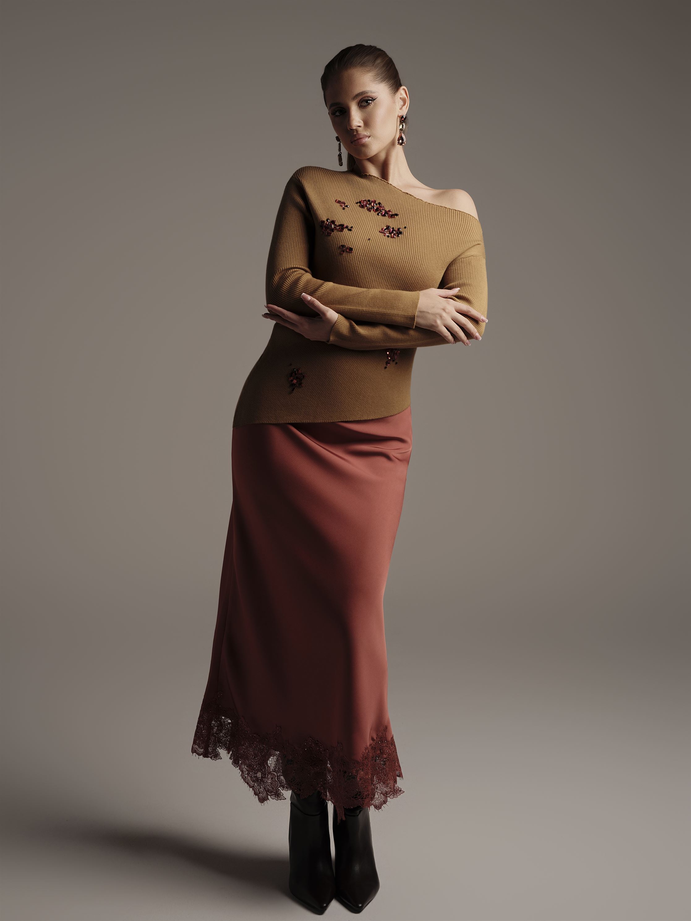 Embellished Knit Pullover