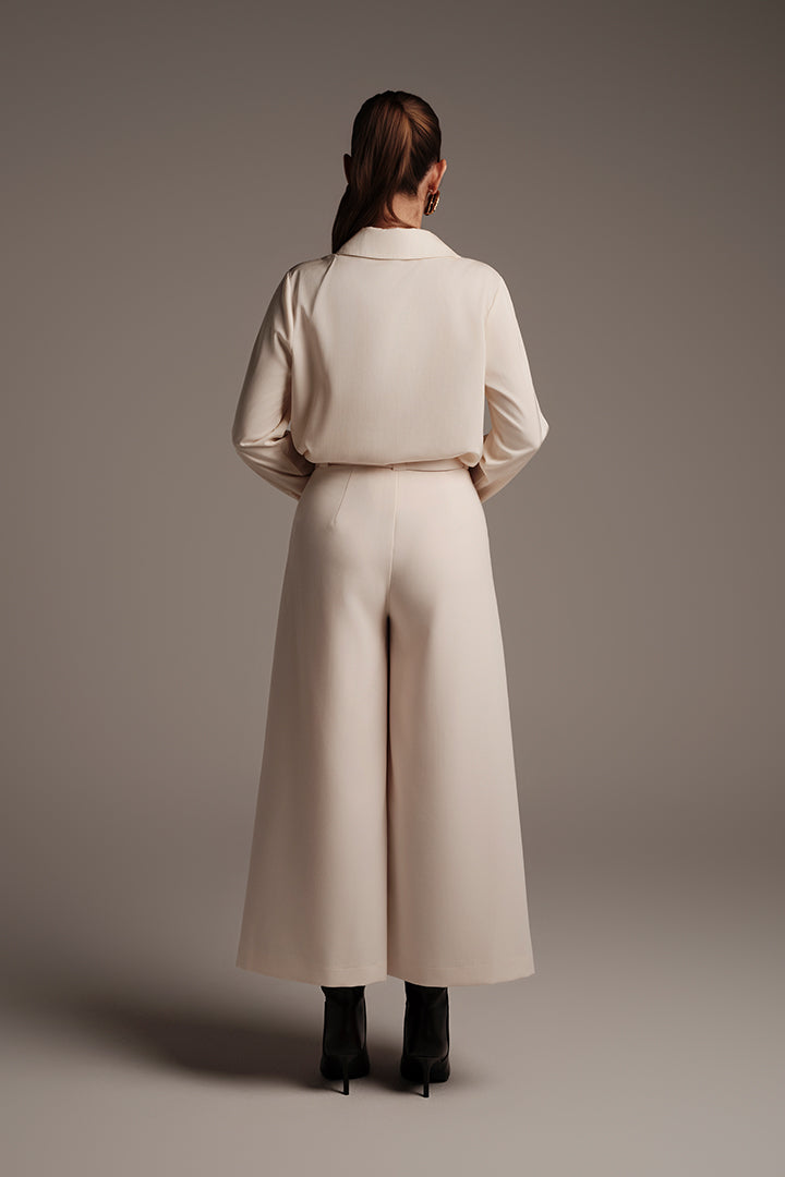 Crepe Wide Pants
